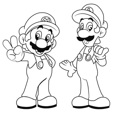 Printable Super Mario Bros Coloring Pages