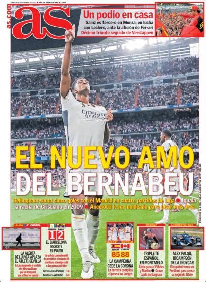 Los tres puntos de oro para el Barça y el podio de Sainz, en las portadas