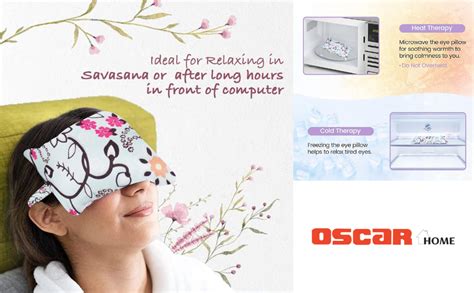 Buy Oscar Home Lavender Eye Pillow with Adjustable Strap | Acupressure ...