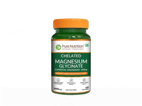 Buy Pure Nutrition Chelated Magnesium Glycinate Veg Tablet Online at ...