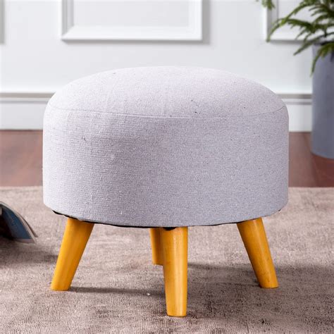 nestroots Wooden Ottoman Stools for Living Room | Printed Pouffes for ...