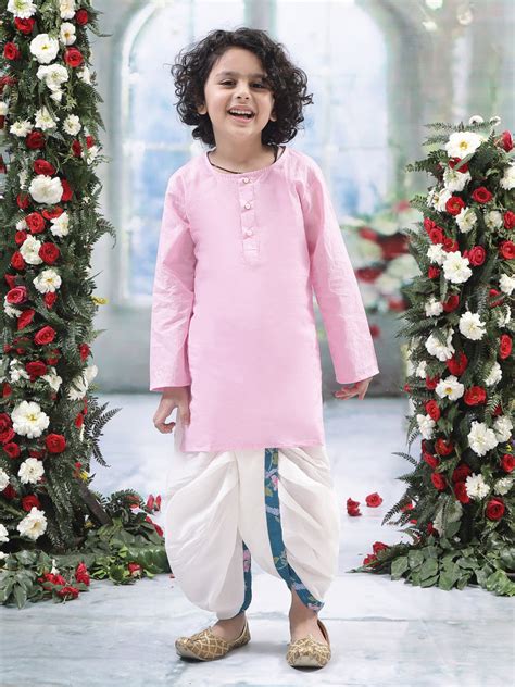 Turquoise Green Floral Nehru Jacket with Cotton Kurta Dhoti Set ...