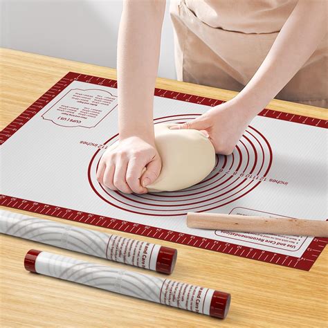 Amazon.com: Silicone Baking Mat, Non Stick Pastry Mat Sheet for Dough ...