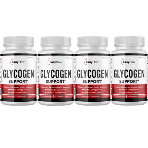 Easy Flow Glycogen Support EasyFlow Advanced Blood Formula - 4 Bottles ...