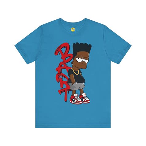Black Bart Simpson TShirt - Red, Urban Streetwear, Vintage Cartoon ...