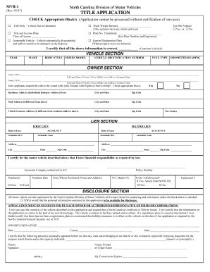 2017-2025 Form NC MVR-1 Fill Online, Printable, Fillable, Blank - pdfFiller