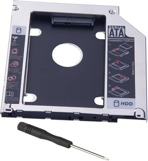 REES52 Hard Drive SATA 2nd HDD Caddy Tray for Unibody 9.5mm Laptop CD ...