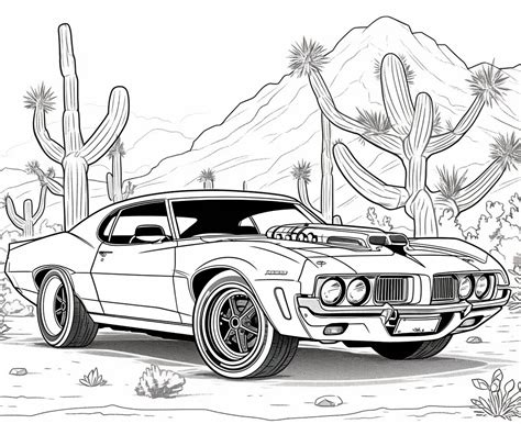 330 Coloring Pages Muscle Cars Coloring Book for Children and Adults PDF Colouring Pages - Etsy ...