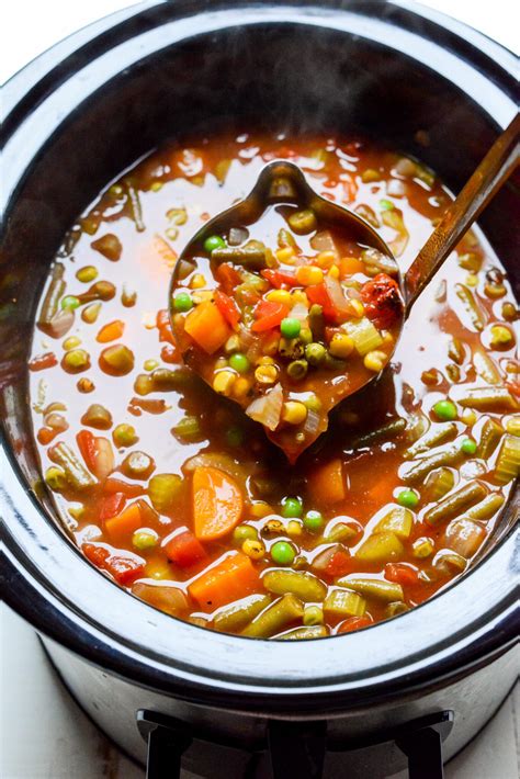 Easy Slow Cooker Vegetable Soup (Dump and Go!) - Real Food Whole Life