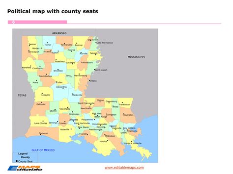Louisiana Parish Map