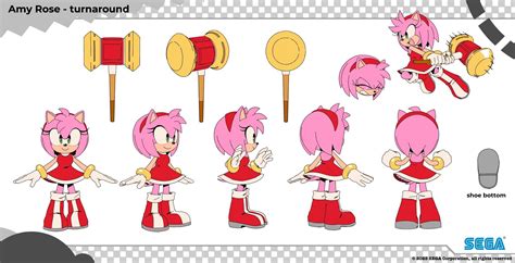 Amy Rose by Tyson Hesse (Turn-around) | Sonic and amy, Amy rose, Sonic art