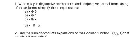 Image result for Disjunctive Normal Form Examples