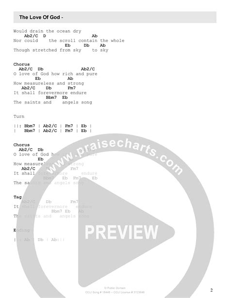 The Love Of God Chords PDF (Rock Springs Worship / Emma Heil / Arr ...