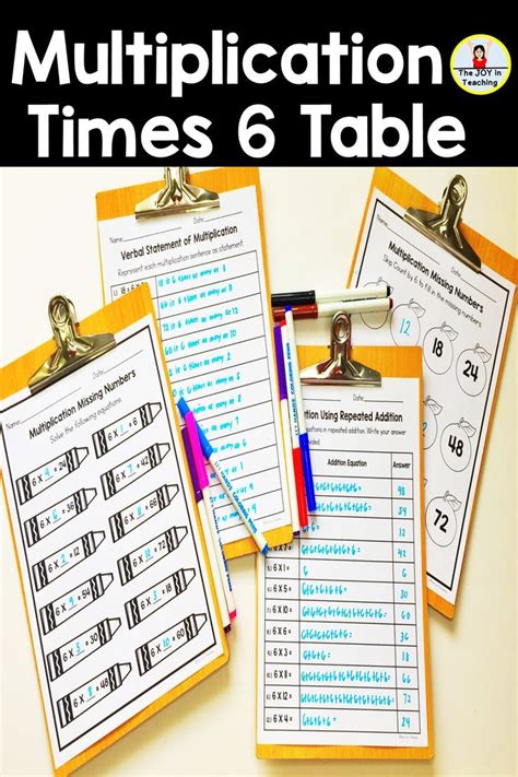 Image result for Multiplication 6 Facts Worksheet