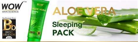 Buy WOW Skin Science Aloe Vera Sleeping Mask - All Skin Type - With ...