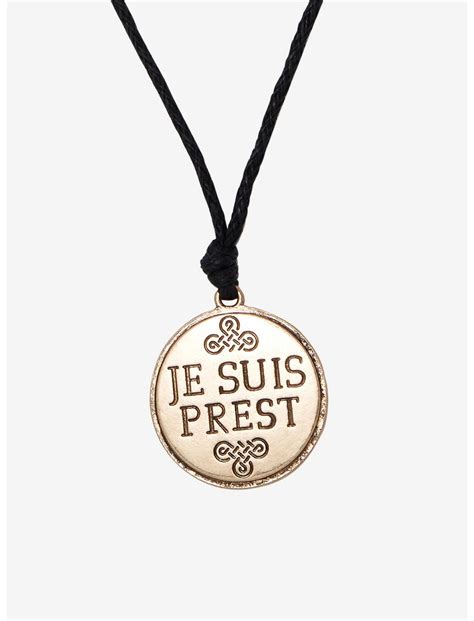 Outlander Je Suis Prest Medallion Cord Necklace | Hot Topic