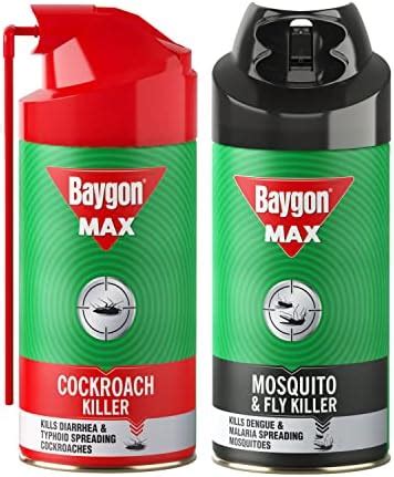 Baygon Max Cockroach Killer Spray|Kills Diarrhea & Typhoid Spreading ...