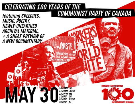EVENT: Celebrating Canada's Party of Socialism - Rebel Youth - Jeunesse ...