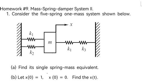 Double Spring Mass Damper System Questions 的图像结果