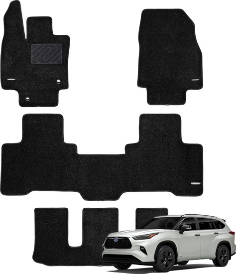 WENNEBIRD Superior Carpet Floor Mats for 2020-2025 Toyota Highlander 7 ...
