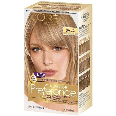 Pref Haircol 8a Size 1ct L'Oreal Preference Hair Color Ash Blonde #8a ...