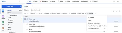 Snooze emails until later- NICeMail
