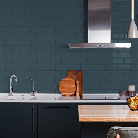 Evening Blue Kitchen Tile Paint Gloss Blue Finish | Rust-Oleum