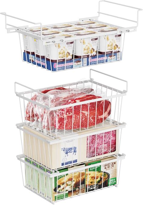 Amazon.com - iSPECLE Deep Freezer Organizer Bins - 15.2"~17.5" Freezer ...