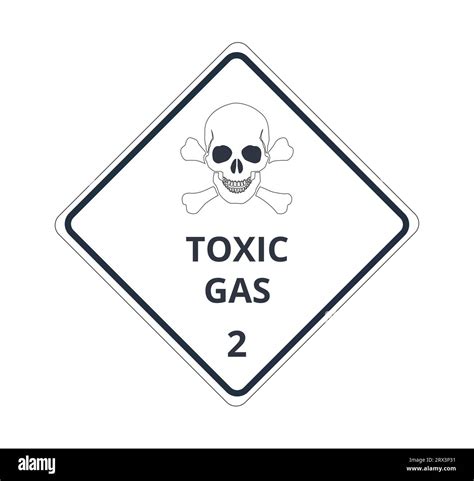Toxic Gases Symbol. Class 2 Sign Stock Vector Image & Art - Alamy