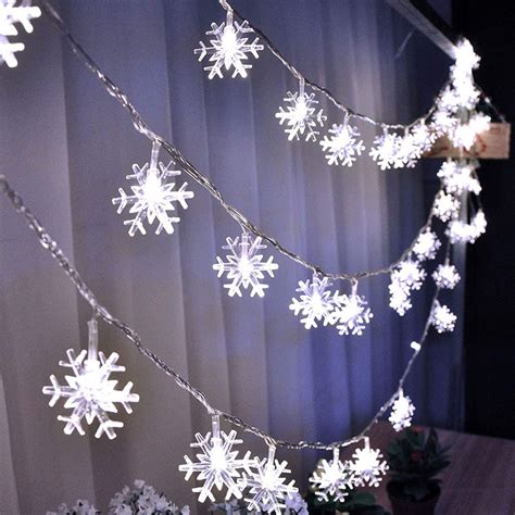Image result for Outside Snowflake String Lights