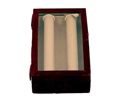 Kuber Industries Wooden 1 Piece Two Rod Transparent Velvet Bangle ...