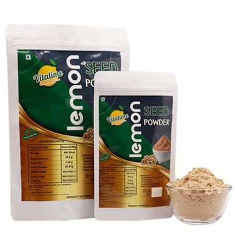 Vitalime Lemon Seeds Raw Powder - Jatti Khatti Raw Powder - Jamberi ...