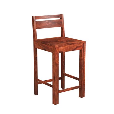 Maria Solid Sheesham Wood Bar Chair (Natural Finish) – eBansal Furniture