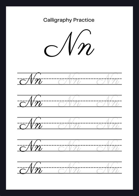 Cursive Letter N