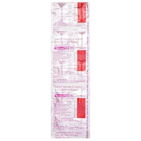 Valrate CR 500 Tablet 10's : Amazon.in: Health & Personal Care
