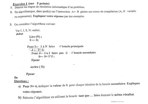 Image result for Complexité Algorithmique Exercices