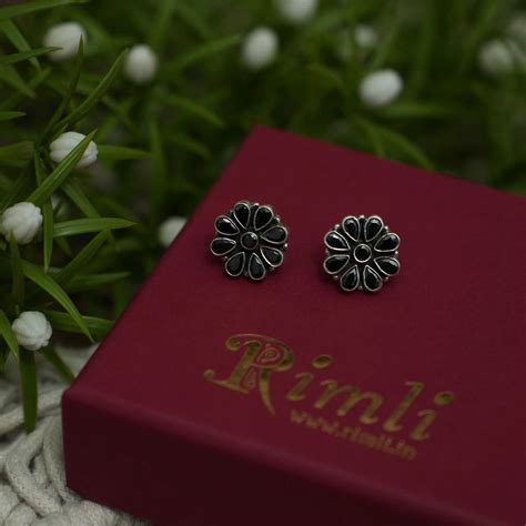 925 Silver Oxidesed Ear Studs Starting @ ₹750 | Free Delivery
