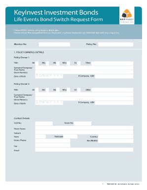 Fillable Online Switch Request Form - KeyInvest Fax Email Print - pdfFiller