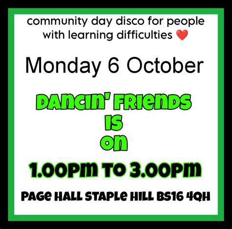 Community Day Disco for People with Learning Difficulties , Page Hall ...
