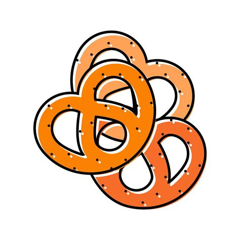 pretzels snack food color icon illustration 52848537 Vector Art at Vecteezy