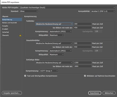 Image result for InDesign PDF Export Settings