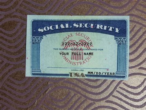 Social Security Card Template Generator - Printable And Enjoyable Learning