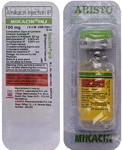 MIKACIN 100MG INJ – INDMED