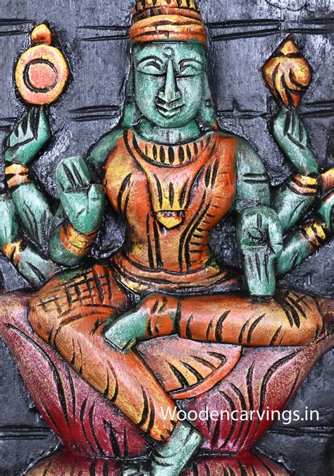 bright Astalakshmi Multicoloured Wooden Wall Panel – 48 – Sengottuvel ...