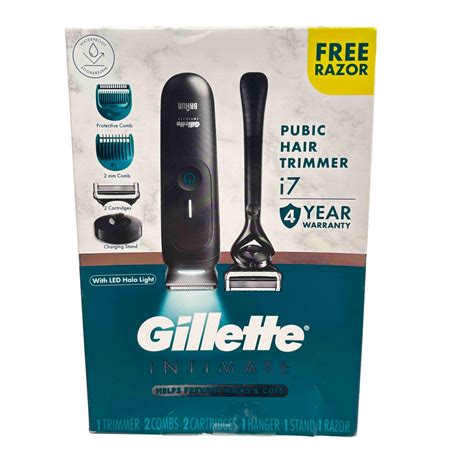 Gillette Intimate Cordless Pubic Hair Trimmer i7 Kit