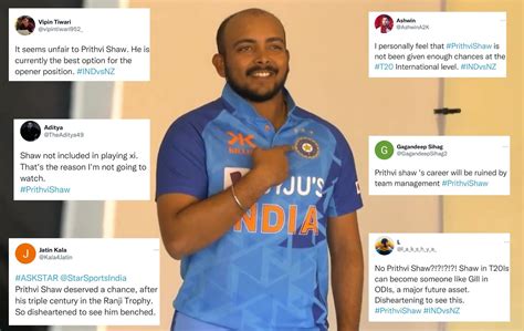 "Hardik Pandya giving chances to his friends" - Fans react as Prithvi ...