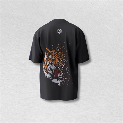 SLEVEN ROAR RAGE OVERSIZED STATEMENT T-SHIRT (BLACK) – Sleven