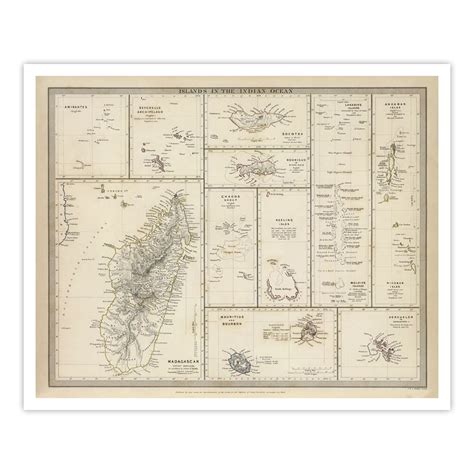 Buy Islands in the Indian Ocean [1844] Art Print - Home Artisan
