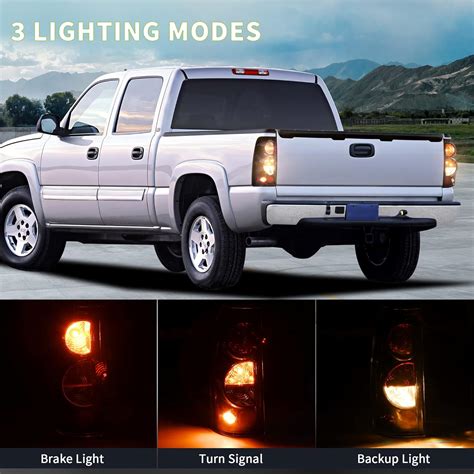 DWVO Combo de faros y luces traseras compatible con Chevy Silverado 1500 250003-06 Silverado ...