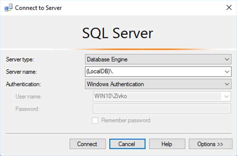 How to Connect to LocalDB SQL Server 的图像结果